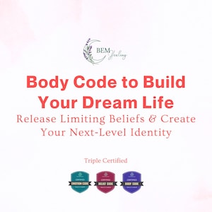 Emotion Body Belief Code Email Session to Build Your Dream Life | Release Limiting Beliefs, Create Your Next‑Level Identity | Energy Healing