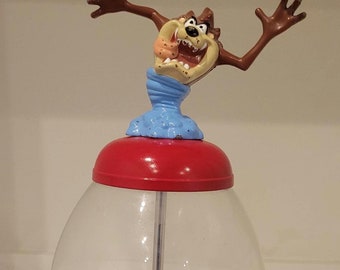Vintage Looney Tunes Tasmanian Devil Gumball Machine - Working Quarter Op