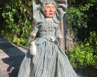 Vintage Micaela Almonester, Baroness de Pontalba Doll – 12.25" Collectible