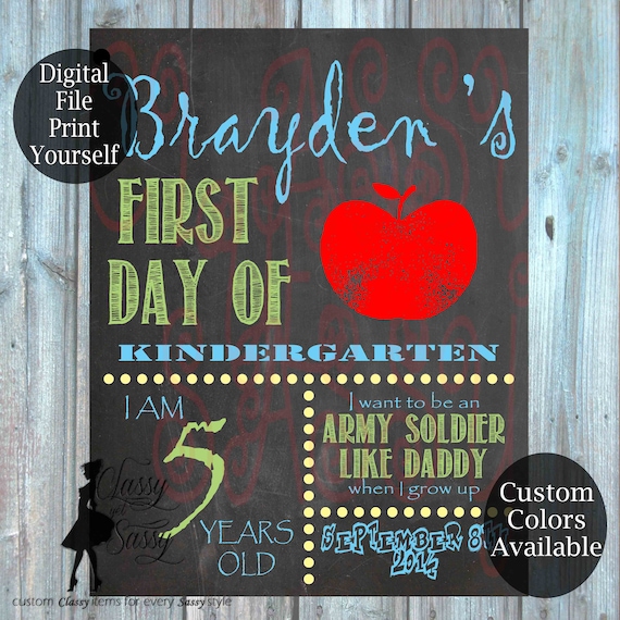 Fist Day Of School Chalkboard Sign 166