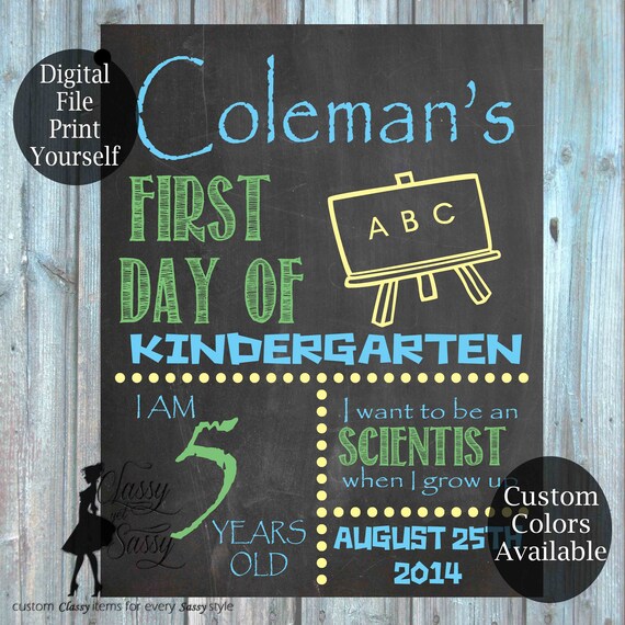 First Day Of School Chalkboard Sign 161