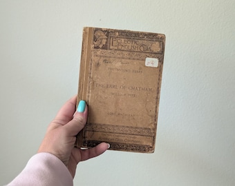 Vintage 1892 Eclectic English Classics Book Lord Macaulay