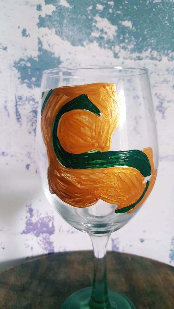 Souteastern University Wineglass, SELU wineglass, Lions Wineglass