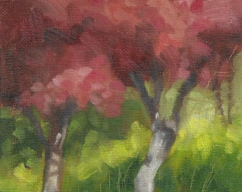 Early Spring, landscape oil painting