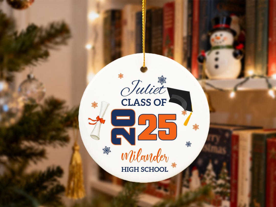 Personalized Graduation Ornament 2026, Custom Class of 2026 Keepsake ...