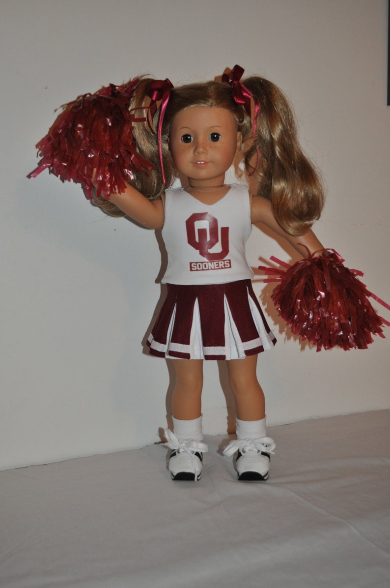 OU Cheerleader outfit that fits AMERICAN GIRL dOlls Etsy