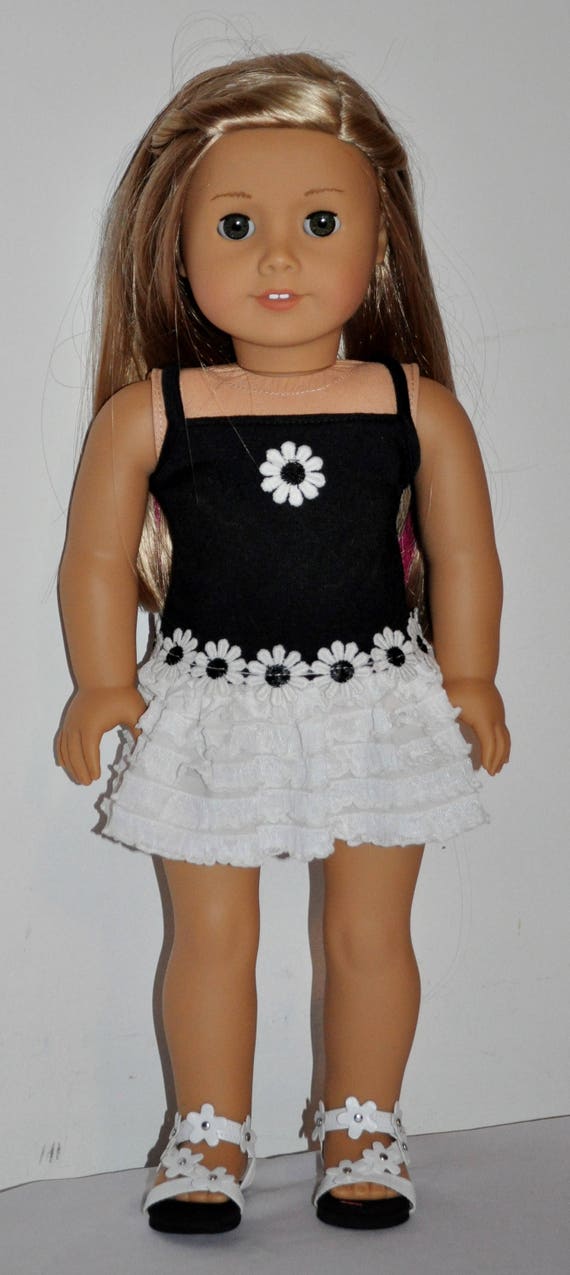 american girl doll white dress