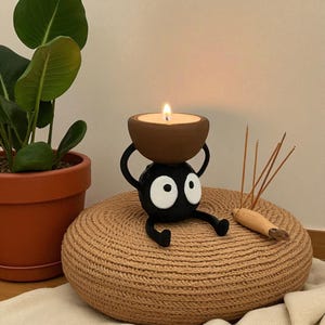 Cute Candlestick Holders – 3D Printed Tea Light Candle Stand, Small Minimalist Candle Holder for Home Décor, Wedding, or Gift