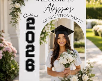 Editable Graduation Welcome Sign Template