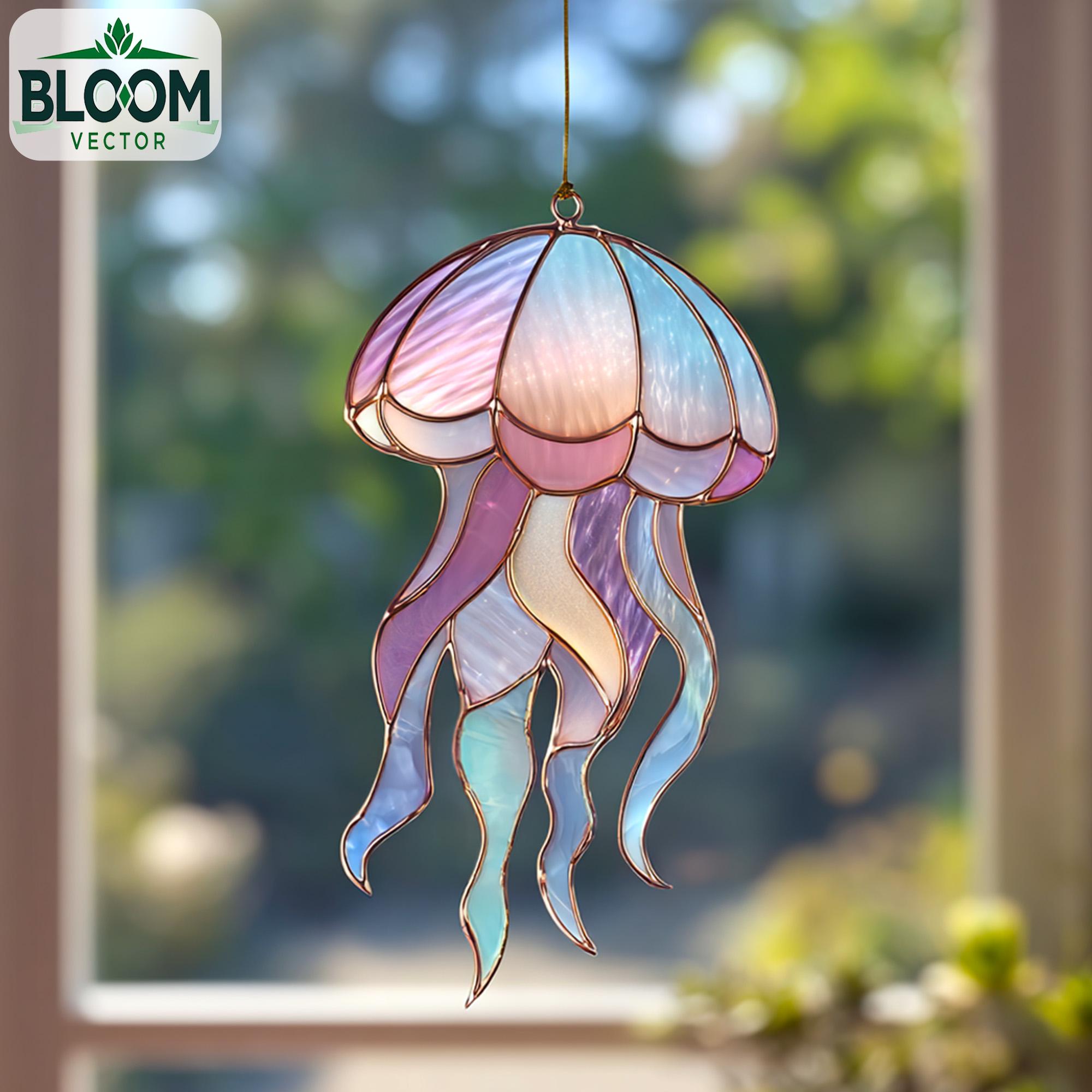 Jellyfish Glass Art - Etsy