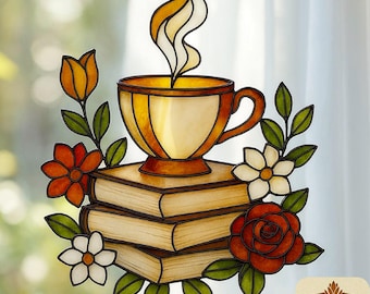 Flower V2 Book Stained Glass Pattern: DIY Home Decor (PDF Pattern)