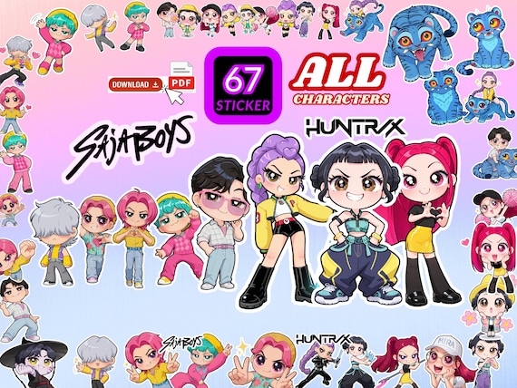 Lot De 110 Autocollants Kpop Anime Personnages - PVC Imperméable Brillant 6 Cm - Idole D'anime Filles Et Garçons, Scènes De Bataille De Concert Et De Démon Pour Bouteilles D'eau, Ordinateurs Portables