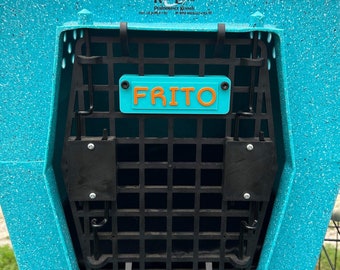 Custom Ruffland Crate Tag: 3D Printed Dog Kennel Nameplate