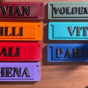 Custom Ruffland Crate Tag: 3D Printed Dog Kennel Nameplate - Etsy