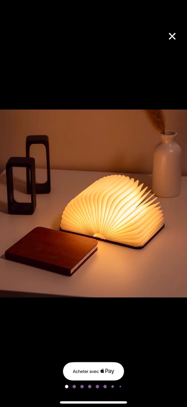 Lámpara de libro plegable | Luz LED de madera para libros | Luz nocturna cálida | Regalo decorativo único | Compra 2 y llévate 1 gratis