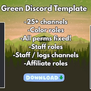 Discord Server Template Green