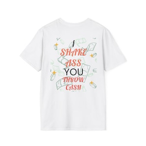 Funny Cash Throwing Unisex T-Shirt, Humorous Shirt, Gift for Friends, Casual Wear, Party Shirt, Money Lover Tee, Comfortable