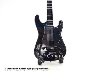 Chitarra elettrica in miniatura in scala 1:4 – Regalo decorativo musicale in stile grunge rock