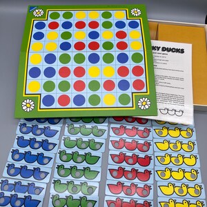 Vintage 1986 Ravensburger Lucky Ducks Game – Complete Set! Pristine Pieces, Visible Board Wear – Made in West Germany
