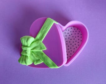 Limited Kawaii Dragonfruit Heart Shaped Chocolate Box Mini Storage