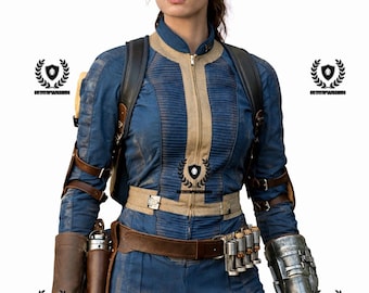 Fallout 33 Female Vault Suit Inspired Outfit | Post Apocalyptic Wasteland Cosplay Costume Set