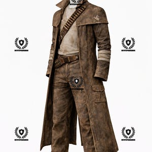 Fallout NCR Ranger Inspired Long Coat Set With Bandolier & Pants - Etsy