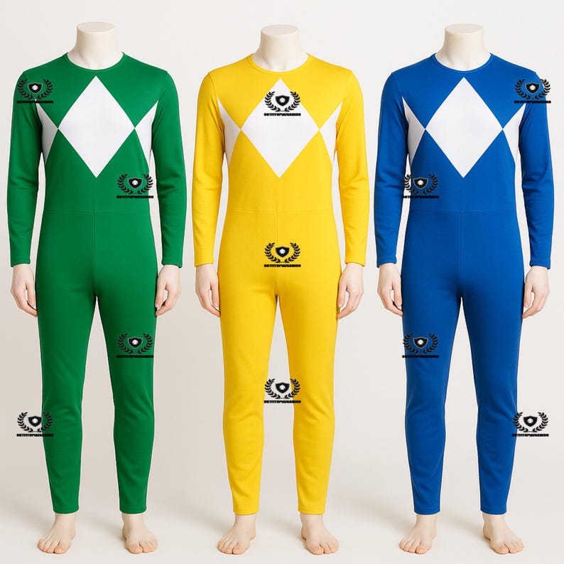Inspired by Power Rangers Classic Stretch Suit Collection - Etsy