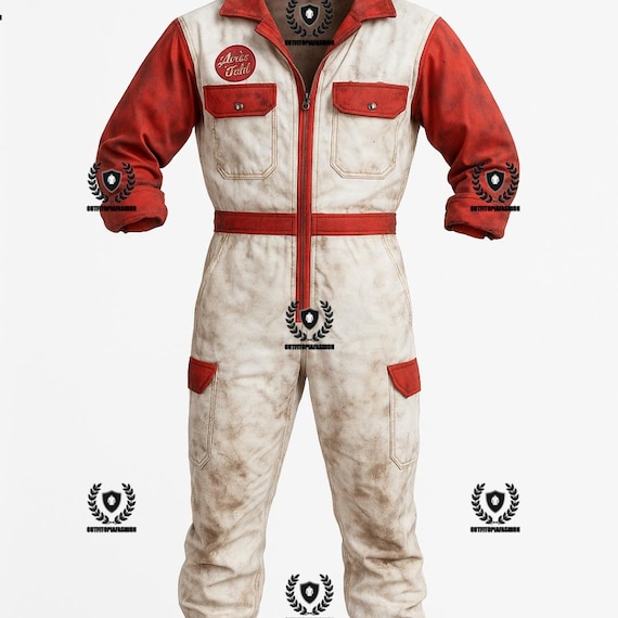 Nuka Cola Suit with Front & Back Patches and Matching Boots – Post-Apocalyptic Fallout Costume