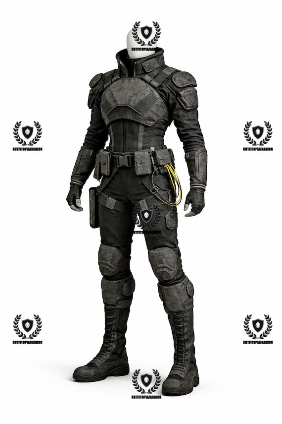 Fallout Inspired Tactical Wasteland Armor Outfit – Post Apocalyptic Combat Suit – Sci-Fi Cosplay Costume Set
