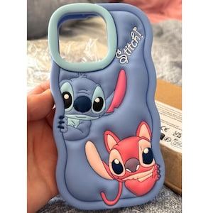Stitch Phone Case, Silicone Phone Case For iPhone 16 Pro, For iPhone 15 14 13 12 11 Pro Plus mini Max,Gift For Her