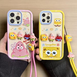 Cartoon Phone Case,Phone Case iPhone 16 Pro, For iPhone 15 14 13 Plus 12 Pro Max 11, Gift  For Her