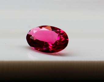 Natural Pink Tourmaline Faceted Gemstone Beautiful Jewellery Making Stone Tourmaline Gemstone Oval Shape 0.30 Carat 6x4 MM TM-13