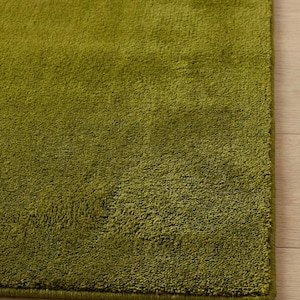 Hand Tufted Wool Milano Green Solid Rug – Modern Minimalist Plain Area Rug – Luxury Contemporary Living Room Bedroom Accent Handmade Carpet image 4