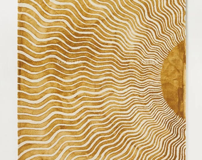 Living Room Rug Large Room Area Rug Modern Ray Wool Floor Rug Kitchen Bedroom Lounge Custom Tufted Plush Rug Anthropologie Tuft Rug