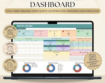Spreadsheet voorraadkast | Koelkast, vriezer, specerijen, drankentracker (Google Spreadsheets, Excel)