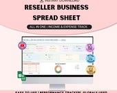 Ultimate Reseller Spreadsheet Template | Inventory, Profit, Bookkeeping Tracker, income and expense tracking (Digital Download)