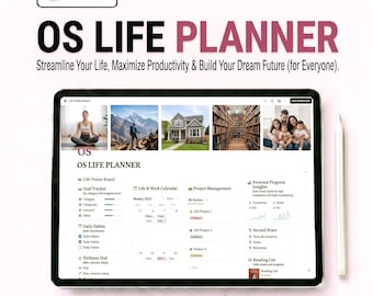 Intentional OS  Life Planner Notion Template  | All-in-One  complete Life Management System (2026)