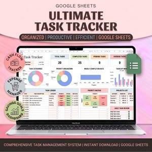 Task Tracker Spreadsheet Google Sheets Time Blocking Eisenhower Matrix Kanban Board Work Productivity Excel To Do List Template Task Manager