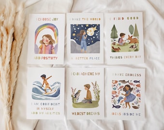 Kids Affirmation Cards Printable – Positive Affirmations for Children | Confidence & Calm Building PDF