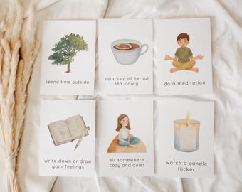 Calm Down Cards for Kids – Emotional Regulation & Mindfulness