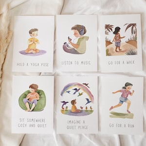 Calming Strategies Flash Cards for Kids – Printable Emotional Regulation (PDF)