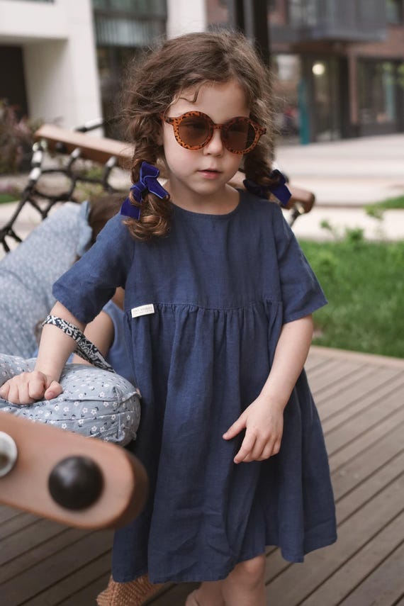 navy blue 3t dress Deep Navy Blue Girls Toddler Dress