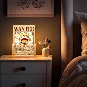 Lámpara LED de Luffy – Decora tu Espacio con el Rey de los Piratas Anime One piece, perfecto regalo para un fan del anime