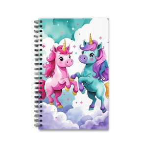 Whimsical Unicorn Spiral Journal - Perfect for Kids, Artists, and Dreamers | Cute Notebook, Gift Idea, School Supplies, Unicorn Lover