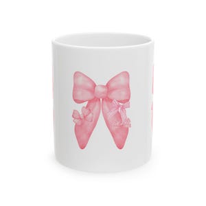 Pink ribbon Ceramic Mug, (11oz, 15oz)