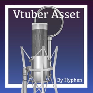 Vtuber Asset | [Silver/Grey] Microphone Asset