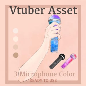 Vtuber Asset | Hand Holding Microphone
