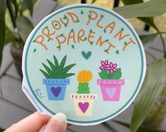 Proud Plant Parent Vinyl Sticker