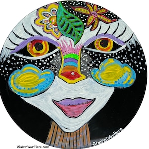 Record album painting - Space Face