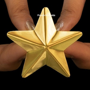 Big Bold Gold Star Ring | Adjustable Star-Shaped Statement Ring | Celestial Jewelry for Women | Cosmic Fashion Accessory